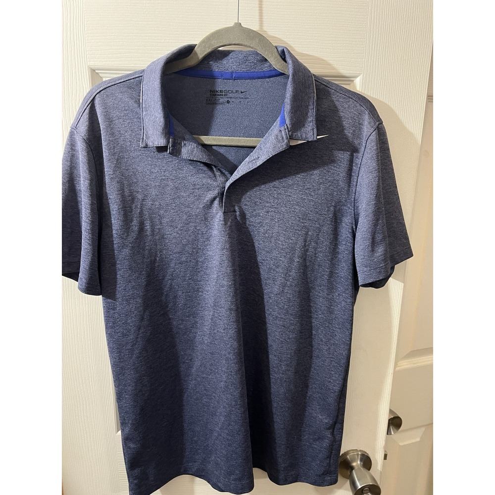 Nike Golf Polo Shirt Mens Small Performance Dri-Fit Logo Stretch